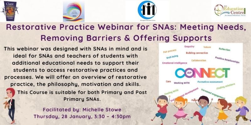 Jan 28 Restorative Practice Webinar for SNAs