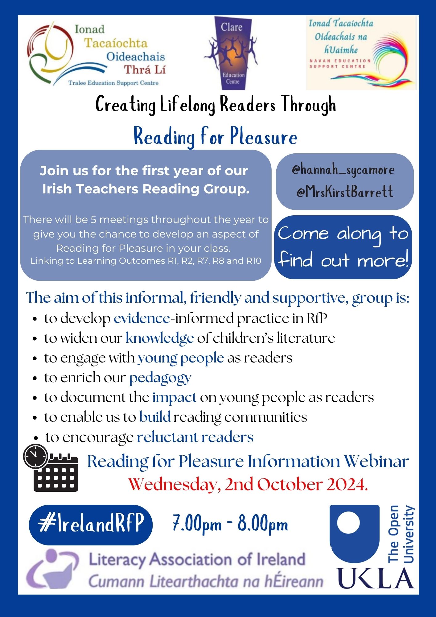 Oct 2 Reading for Pleasure Promotional Canva