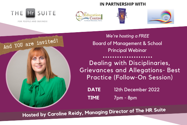 dealing with disciplinaries grievances and allegations best practice follow on session 