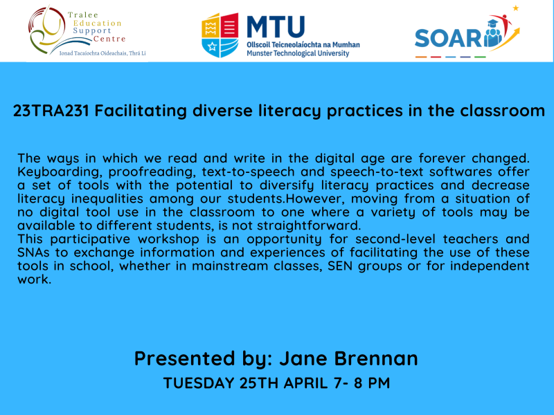 jane brennan facilitating diverse literacy practices in the classroom