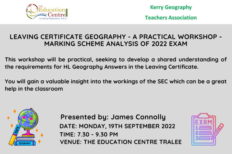 leaving certificate geography a practical workshop marking scheme analysis of 2022 exam