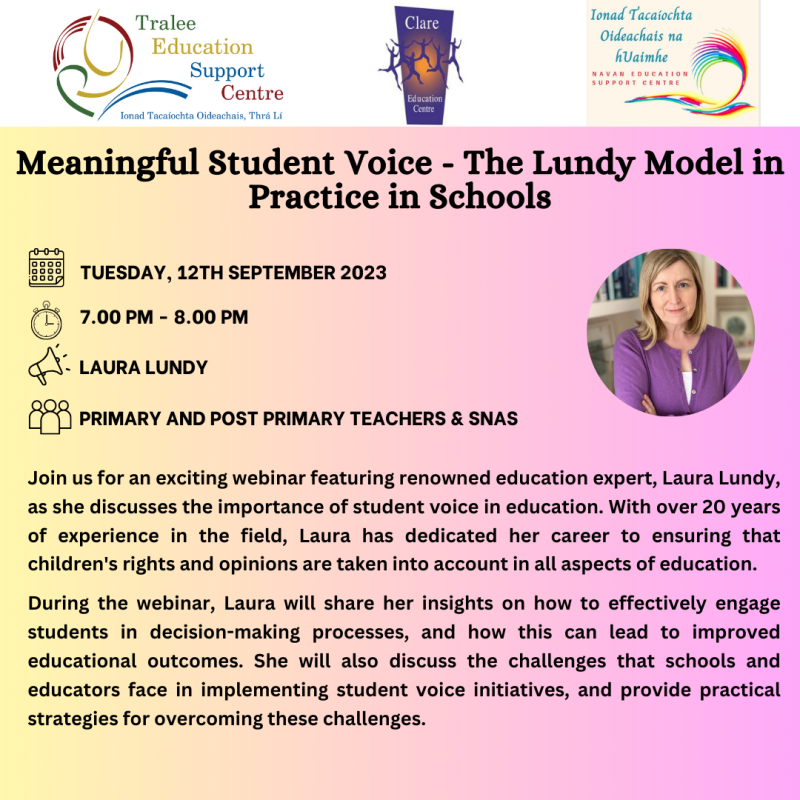 meaningful student voice the
lundy model in practice in schools