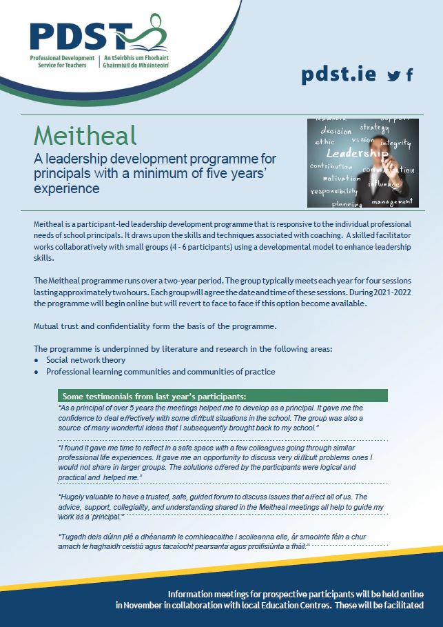 pdst meitheal sept 16th