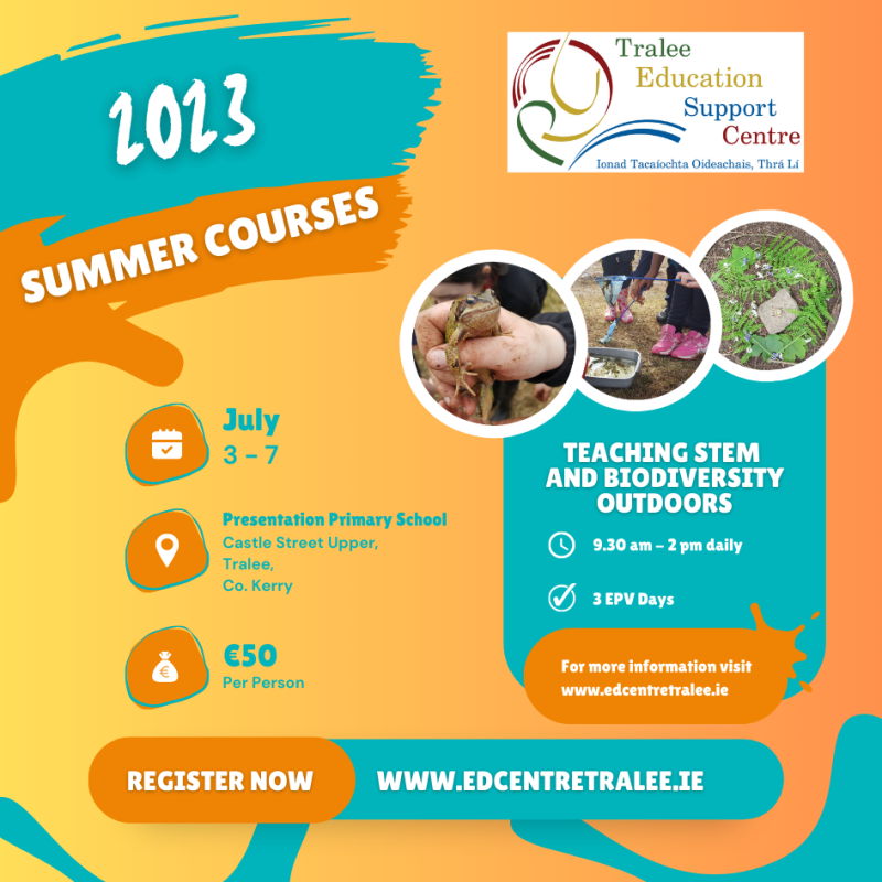 teaching stem and biodiversity outdoors summer courses 2023