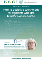 25TRA236 Intro to assistive technology for students who are blind/vision impaired