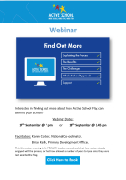 24TRA637 Active School Flag - Find Out More