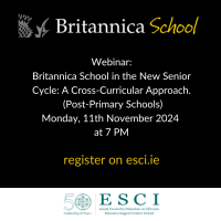 24TRA720 Britannica School in the New Senior Cycle: A Cross-Curricular Approach (Post Primary Schools)