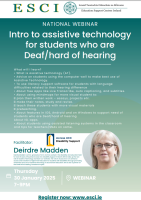 25TRA235 Intro to assistive technology for students who are Deaf/hard of hearing