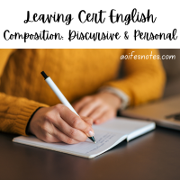 24TRA576 Leaving Cert English - Composition: Discursive and Personal
