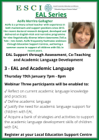 23TRA065 ESCI - EAL and Academic Lauguage