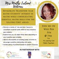 25TRA047 Transition Year Maths LCOL/HL