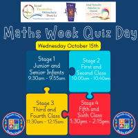 25TRA738 Maths Week Quiz Day (First and Second Class)