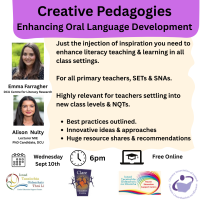 25TRA569 Creative Pedagogies – Oral Language Development 
